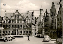 AK Memmingen, Markt, Großzunfthaus, Kreuzherrnkirche, Gel 1962 (VW-Käfer) - Memmingen