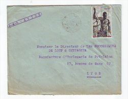 FRANCE. COLONIE. LETTRE. 69. LYON. RHONE. PA. AVION. AEF. AFRIQUE EQUATORIALE. - Covers & Documents