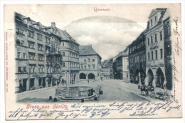 Gruss Aus Görlitz, Untermarkt, 1900, Mit Leute, N° 26 Lichtdruck Von Robert Scholz - Görlitz