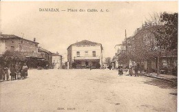 DAMAZAN PLACE DES CAFES ,ANIMATION,CAFE DE LA PAIX REF 33120 - Damazan