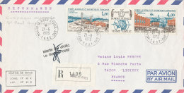 E 232/ TAAF SUR   LETTRE RECOMMANDEE -  MARTIN DE VIVIES ST PAUL    -1976- - Briefe U. Dokumente