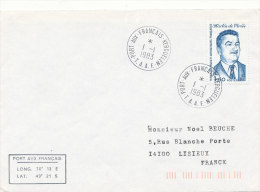 E 254 / TAAF SUR   LETTRE   - PORT AUX FRANCAIS  KERGUELEN  -1983- - Lettres & Documents