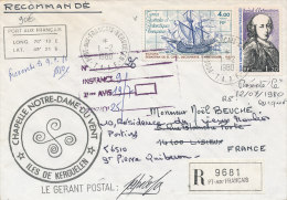 E 268 / TAAF  SUR  LETTRE RECOMMANDEE -PORT AUX FRANCAIS  KERGUELEN -1980 - - Brieven En Documenten