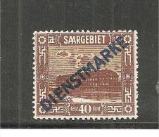 SaarMi.Nr.D8 I/ Mi.Nr. 8 I, 40 Cent. 1922 * - Dienstmarken