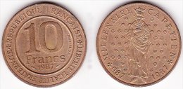 Pièce De 10 F De 1987 - Millénaire Capétien - Gedenkmünzen