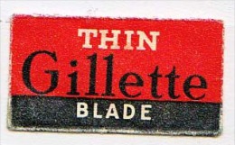 RAZOR BLADE RASIERKLINGE  THIN  GILLETTE BLADE  BOSTON Nicht Ohne Rasierer Gefüllt - Lames De Rasoir