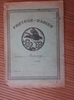 Protège-cahier Illustré De Bel Oiseau Et Des Fleursavec à L'intérieur Des Dessins Des Rosaces Des Roses Voir Les Photos - Omslagen Van Boeken