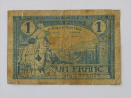 Chambre De Commerce Du Nord Et Du Pas De Calais  - 1 Un Franc 1925. - Camera Di Commercio