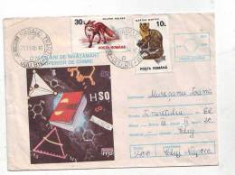 Zd4878 Romania Entier Postaux 75 Years Of Chimie Chemestry Unversity In Romania RRR Used Cover Good Shape - Chimica