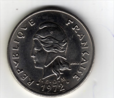 NOUVELLE-CALEDONIE - 20 Francs I.E.O.M. - 1972 A  - SUP - Nueva Caledonia