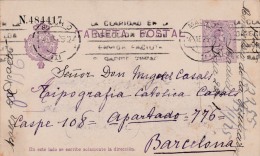 00032 Entero Postal Madrid A Barcelona 1924 - 1850-1931