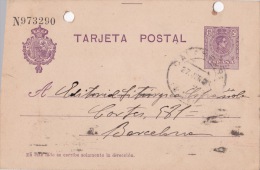 00024 Entero Postal De Calahorra  A Barcelona 1924 - 1850-1931