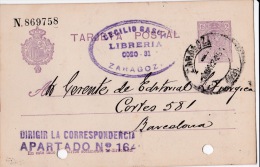 00027 Entero Postal De Zaragoza A Barcelona 1924 - 1850-1931