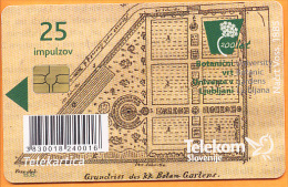 SLOVENIA - SLV 779, 200 Let – Botanični Vrt V Ljubljani 1810 - 2010, 12.000ex, 7/10/2010, Used - Slovénie