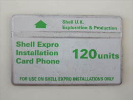 Shell Expro Installation Card Phone,120 Units,used Not In Very Fine Condition - Plateformes Pétrolières