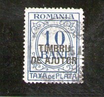 1915 - Timbres - Taxe Avec Surcharge TIMBRU DE AJUTOR Yv  43 - Strafport