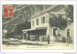 LUC-EN-DIOIS(26)1909-la Gare-animée-train Arrivant - Luc-en-Diois