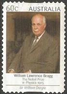 AUSTRALIA - DIECUT - USED 2012 60c  Nobel Prize Winners - William Lawrence Bragg - Oblitérés
