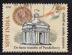 India Used 2005, Independence Of  Pondicherry, Defacto Transfer,,  (image Sample) - Gebruikt