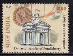 India Used 2005, Independence Of  Pondicherry, Defacto Transfer,,  (image Sample) - Usados