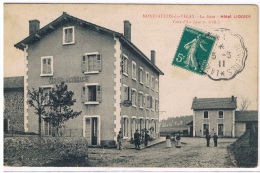 43 - MONTFAUCON Du VELAY- La Gare - Hotel Liogier - Montfaucon En Velay