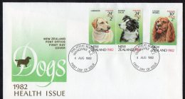 New Zealand 1982 Health - Dogs FDC - FDC