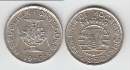 **** MOZAMBIQUE - PORTUGAL - 2,50 ESCUDOS 1950 - ARGENT - SILVER **** EN ACHAT IMMEDIAT !!! - Mosambik