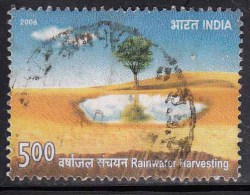 India Used 2006, Rainwater Harvesting, Environment Protection, Rain Water     (sample Image) - Used Stamps