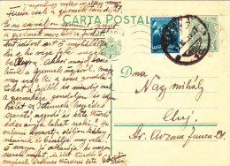 PC, POSTCARD STATIONERY,  KING CHARLES II OF ROMANIA, 1937,+ REVENUE STAMPS - FONDUL AVIATIEI, ROMANIA - Cartas & Documentos