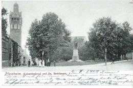 Pforzheim. Kaiserdenkmal Und Gr. Bezirksamt - Pforzheim