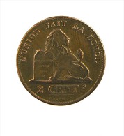 Belgique -  2 Cent. - 1876 - Cuivre - TB - 2 Cent