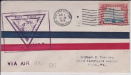 USA - 1928 - POSTE AERIENNE - ENVELOPPE AIRMAIL De SALT LAKE CITY ( UTAH ) FIRST FLIGHT - 1c. 1918-1940 Covers