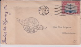 USA - 1930 - POSTE AERIENNE - ENVELOPPE AIRMAIL De SAN ANGELO ( TEXAS )  - SOUTHERN TRANSCONTINENTAL  FIRST FLIGHT - 1c. 1918-1940 Brieven