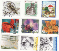 Svizzera -  9 Usati Differenti - Collections