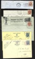 Belgique - CB073 - Lion Héraldique - 5 Enveloppes Et Cartes - Dont 50cts Surcharge Rouge "à La Pédale" 35cts - 1929-1937 Heraldischer Löwe