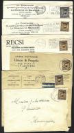 Belgique - CB074 - Albert Ier Képi - 6 Enveloppes - Obl. JEMAPPES-BRUXELLES-HAINE St PIERRE-LIEGE - Assurances Minerve - - 1931-1934 Mütze (Képi)