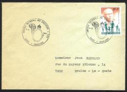 Belgique - CB079 N°1955 Henri Heyman - Obl. Amicale Nationale Des Chasseurs à Pied - Cor De Chasse - Charleroi 8-12-1979 - Lettres & Documents