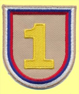 SLOVENIA, SLOVENIAN  ARMY  PATCH FOR DESERT UNIFORM, AFGANISTAN - Ecussons Tissu