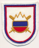 SLOVENIA, SLOVENIAN  ARMY PATCH, MEDICINE CORP, COAT OF ARMS - Escudos En Tela