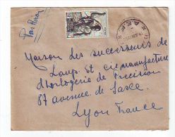 FRANCE. COLONIE. LETTRE. 69. LYON. RHONE. PA. AVION. BAMAKO. AEF AFRIQUE EQUATORIALE - Brieven En Documenten