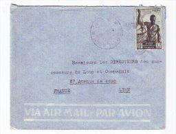 FRANCE. COLONIE. LETTRE. 69. LYON. RHONE. PA. AVION. AEF. AFRIQUE EQUATORIALE. - Covers & Documents