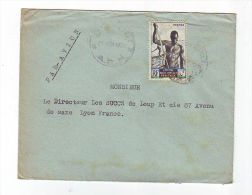 FRANCE. COLONIE. LETTRE. 69. LYON. RHONE. PA. AVION. AEF. AFRIQUE EQUATORIALE. - Briefe U. Dokumente