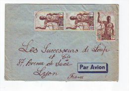 FRANCE. COLONIE. LETTRE. 69. LYON. RHONE. PA. AVION. AEF. AFRIQUE EQUATORIALE. - Lettres & Documents