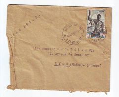 FRANCE. COLONIE. LETTRE. 69. LYON. RHONE. PA. AVION. AEF. AFRIQUE EQUATORIALE. BANGUI - Brieven En Documenten