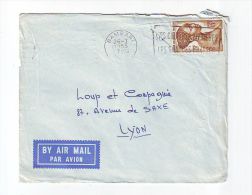 FRANCE. COLONIE. LETTRE. 69. LYON. RHONE. PA. AVION. AEF. AFRIQUE EQUATORIALE. BAMBARI - Lettres & Documents