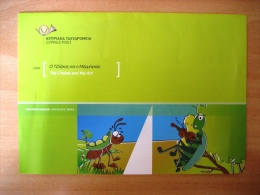 Cyprus Philatelic Information 2012 The Cricket And The Ant - Covers & Documents