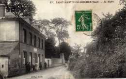 St Martin De Boscherville Rare Plan Animée De La Mairie  TBE - Saint-Martin-de-Boscherville