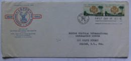 USA 1962 CANAL ZONE GIRL SCOUTS FIRST DAY COVER FROM BALBOA TO PELHAM NEW YORK - Canal Zone