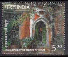India Used 2006, Women Education, Indraprastha Girls School,  (sample Image) - Used Stamps