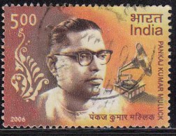 India Used 2006, Kumar Mullick, Singer & Music Director - Used Stamps